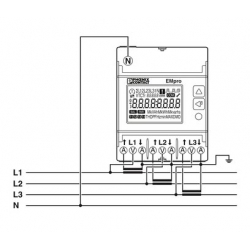 PRO380-S-CT Mod x/5A ModBus MID nepřímé třífázové měření x/5 A